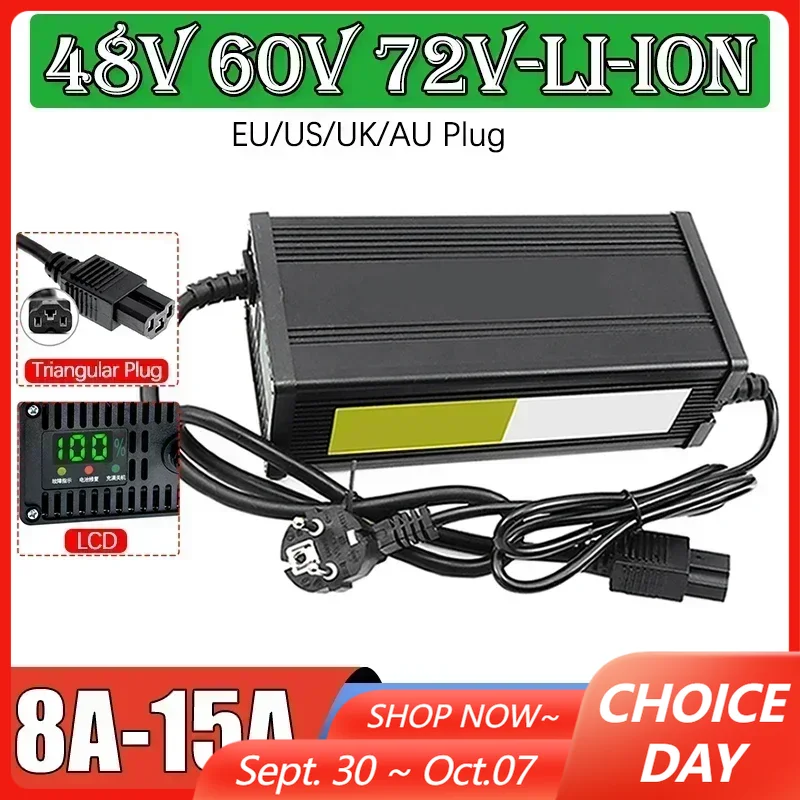 48V 60V 72V Electric Vehicle L - 72V 15A Fast Charger review and price